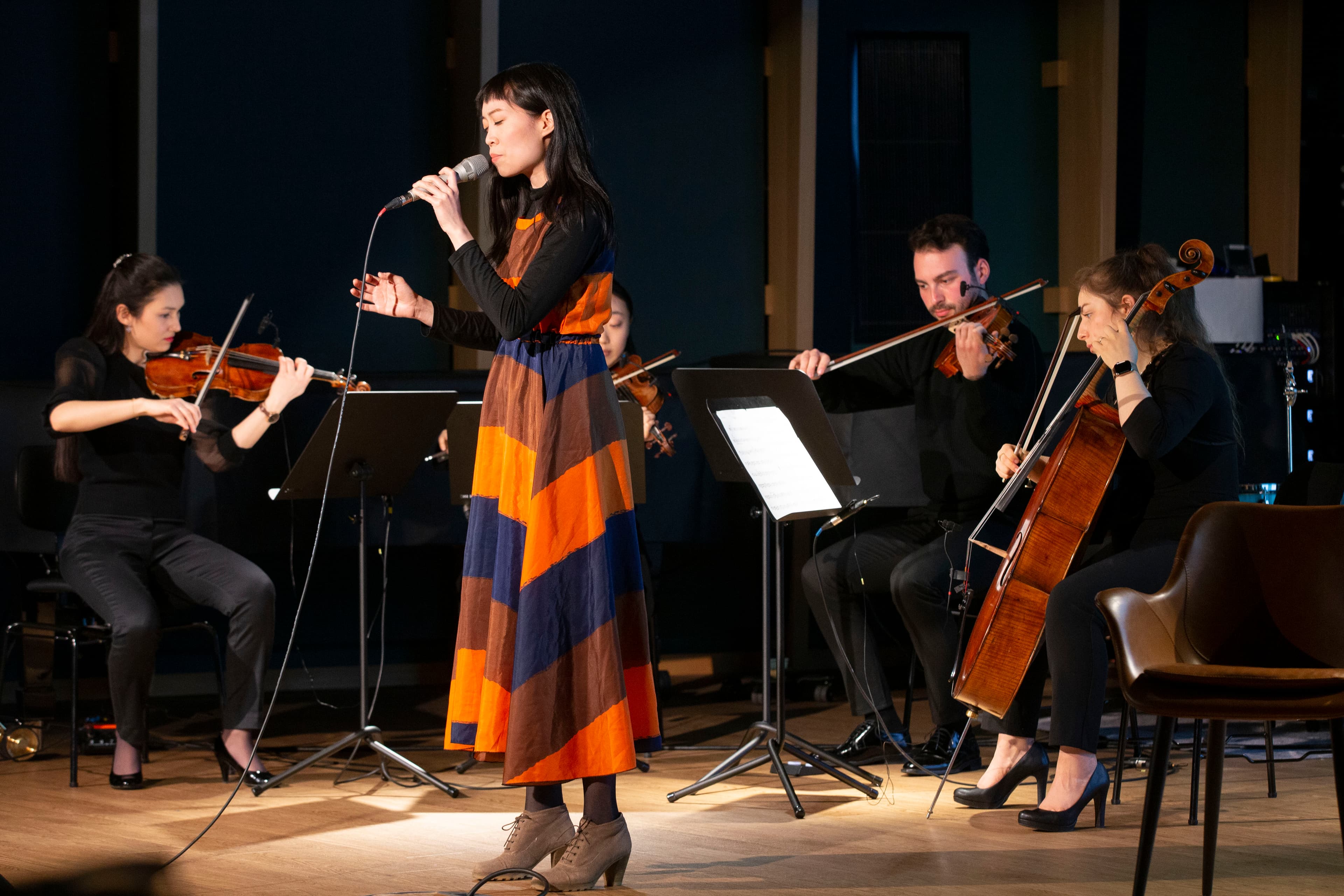 Musikalische Umrahmung mit Streichquartett und Gesang